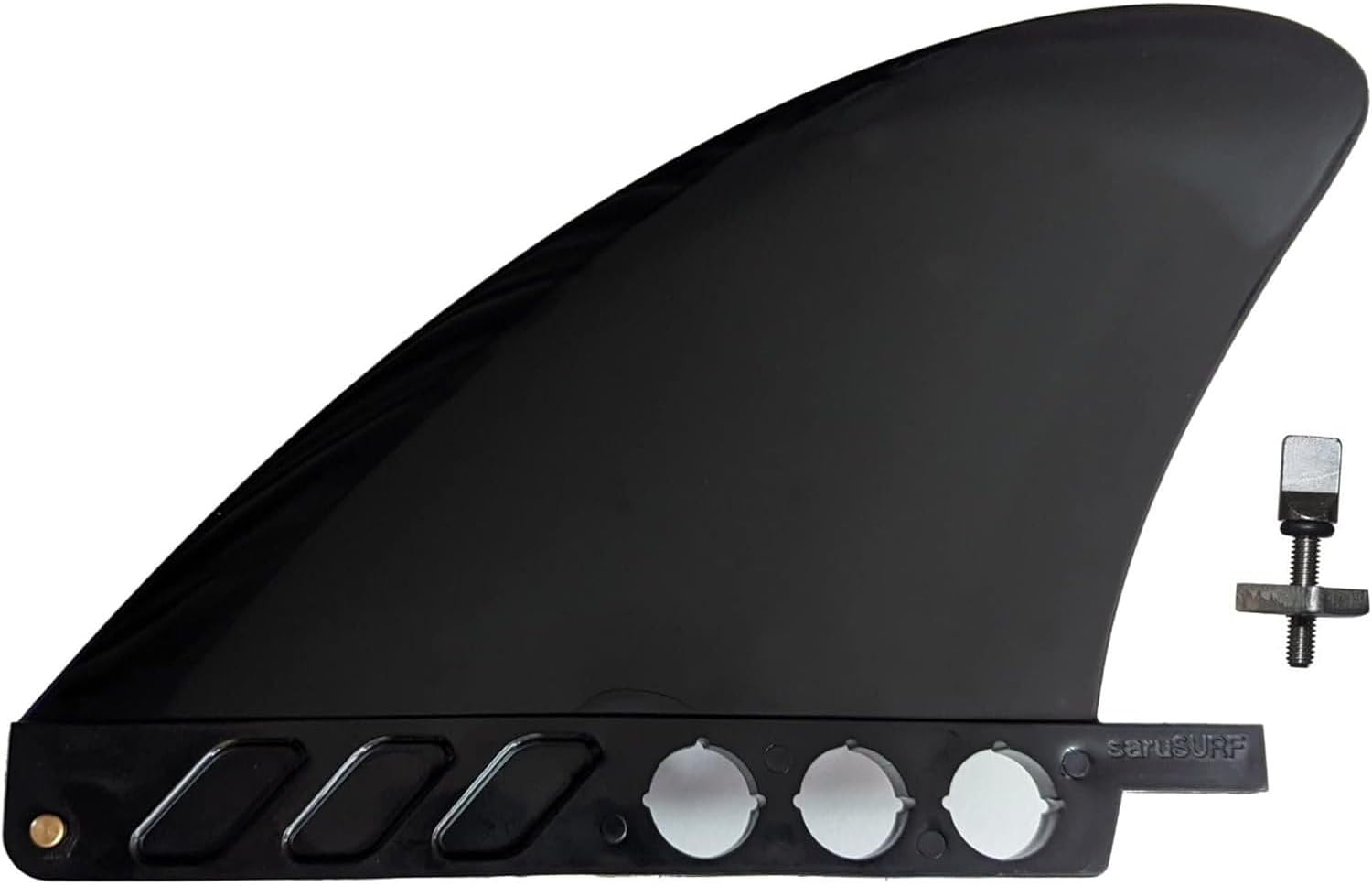 US Box Center Stubby fin Hard 4.6" for River SUP/Longboard/airSUP/saruSURF - Black