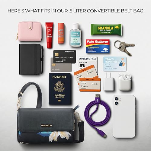 Image of Travelon Anti-Theft Addison Convertible Crossbody /Belt Bag