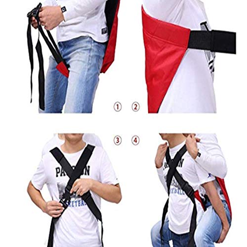 Patient Lift Sling, Stair Slide Board Transfer Belt Emergency Evacuation Chair Up and Down Patient's Back Shifting Pad