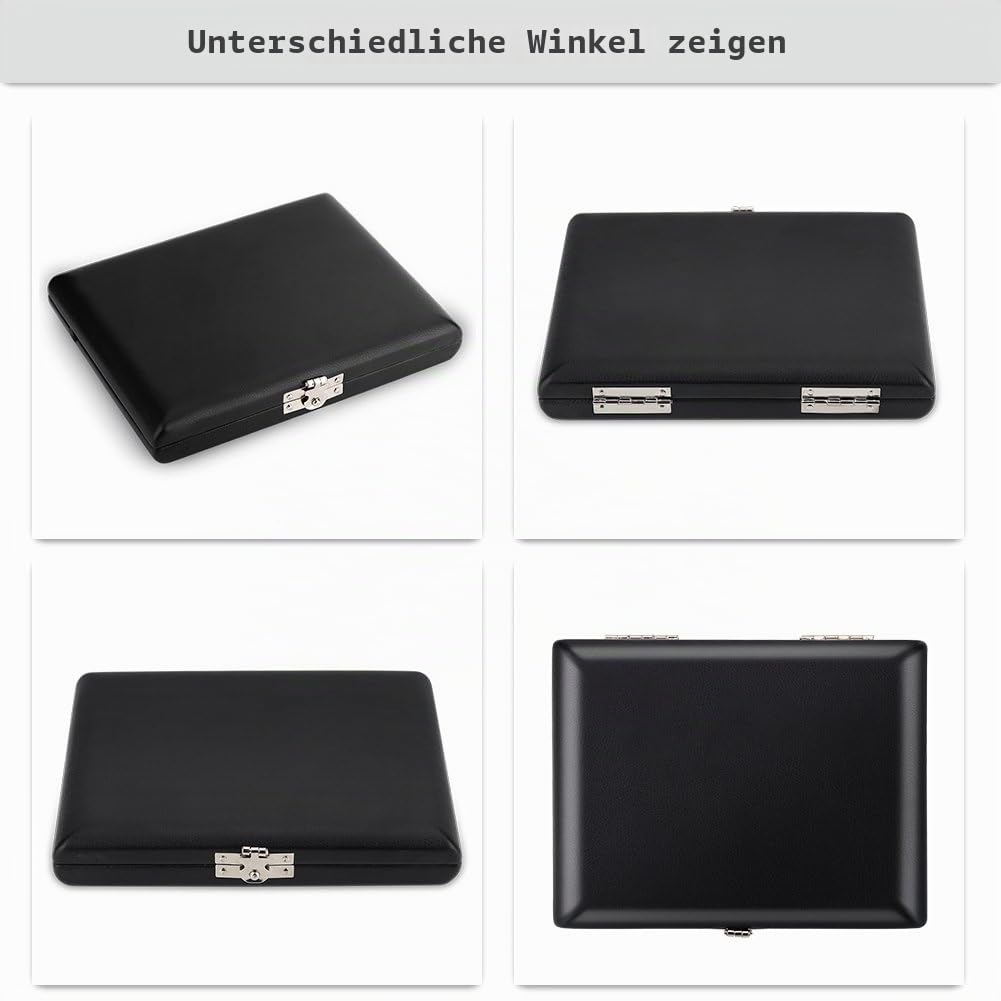 Blattetui Klarinette, Blättchen Aufbewahrung, Etui für Klarinettenblätter, Saxophon Reed Case Bag PU Leder Abdeckung Saxophon/Klarinette Reed Container Box Case mit Slots
