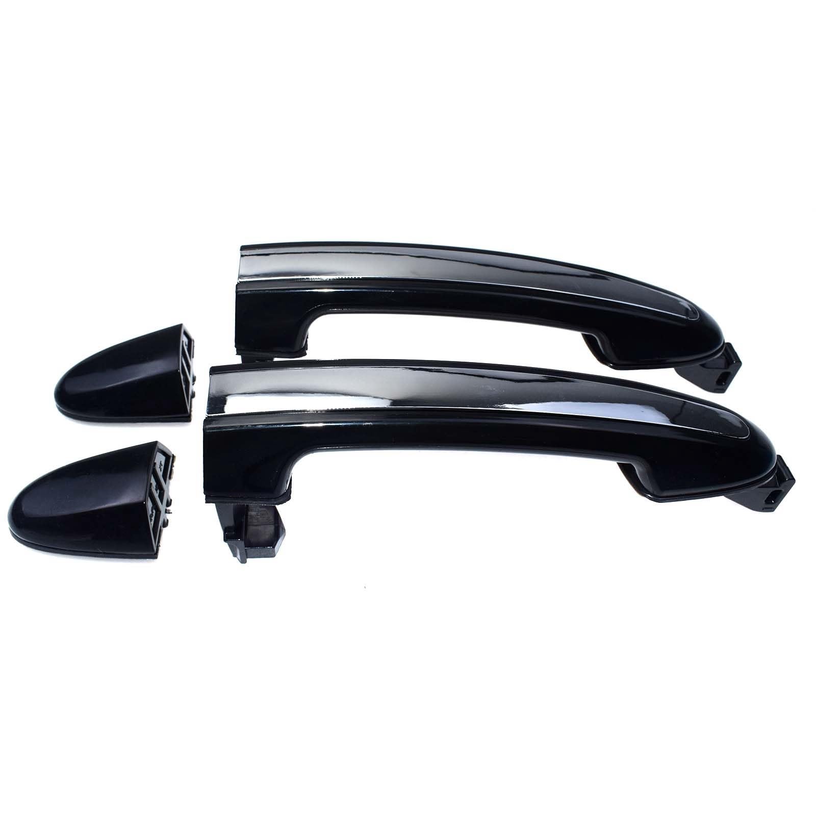 BYHGDEQ Outer Door Handle Front/Rear Left Right for Hyundai for Santa Fe 2.4L 3.5L 2007-2012 826512B000,826612B000,836512B000,836612B000(Rear Left Right)