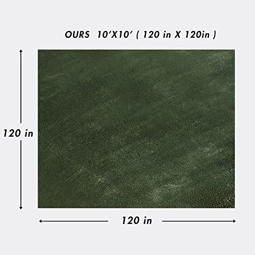 Lutoris Flannel Oversized King Blankets 220Gsm 120"X120", Giant Huge 10'X10' Cozy Big Throw Blanket Fits The Whole Family, Extra Large Soft Fleece Blankets For Bed Sofa Couch Travel, Army Green #TOP1