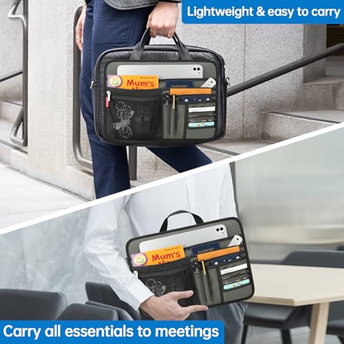 Unisex Bag Briefcase Insert Organizer for Work Office File Document Laptop Storage Organizer (S) (Blue)3