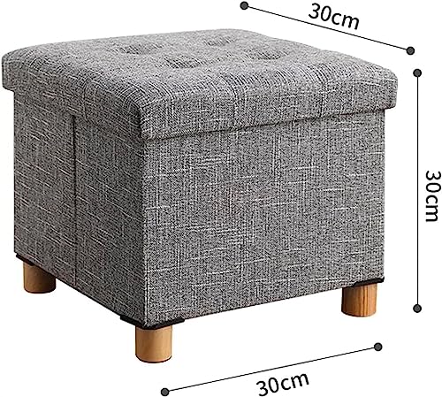 Repousa-pés para armazenamento Repousa-pés quadrado Troca-sapatos Repousa-pés de linho de algodão Re