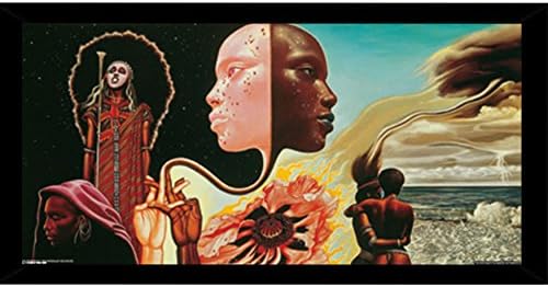 Bitches Brew Poster in a Black Poster Frame 36 x 17.5 CBDS01-PSA010830