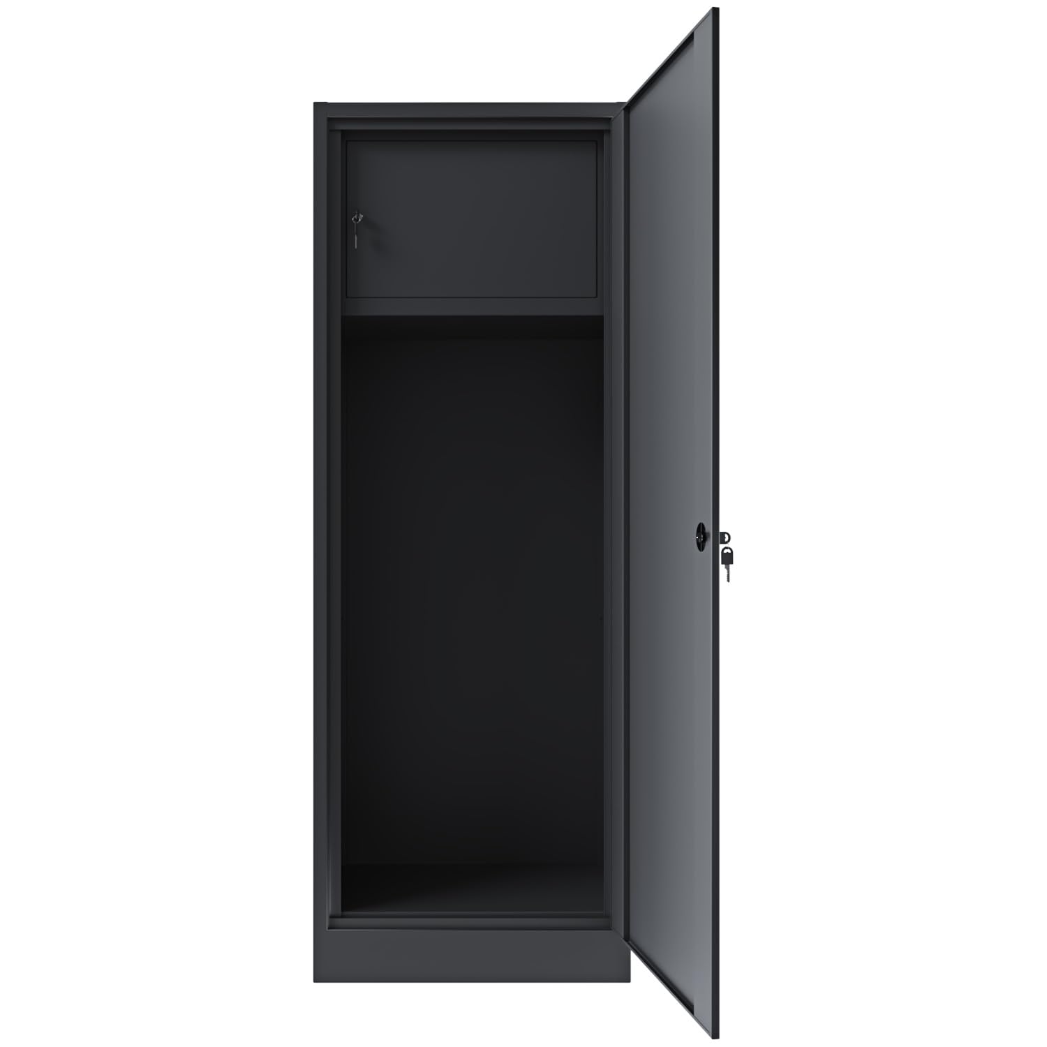 Armadio Portafucili 10 Posti Armadietto Per Armi Fuciili Fuciliera In Lamiera Di Acciaio Con Cassetto Tesoretto Per Munizioni Con Serratura E Doppia Chiave Cassaforte 148 x 53.5 x 32 Cm Grigio Scuro