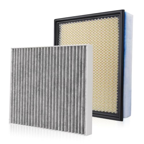 Image of Cabin & Engine Air Filter Fits for 2020-2023 Ford F250 F350 F450 F550 6.7L Activated Carbon Cabin Filter Replace#CF12150 FA2031