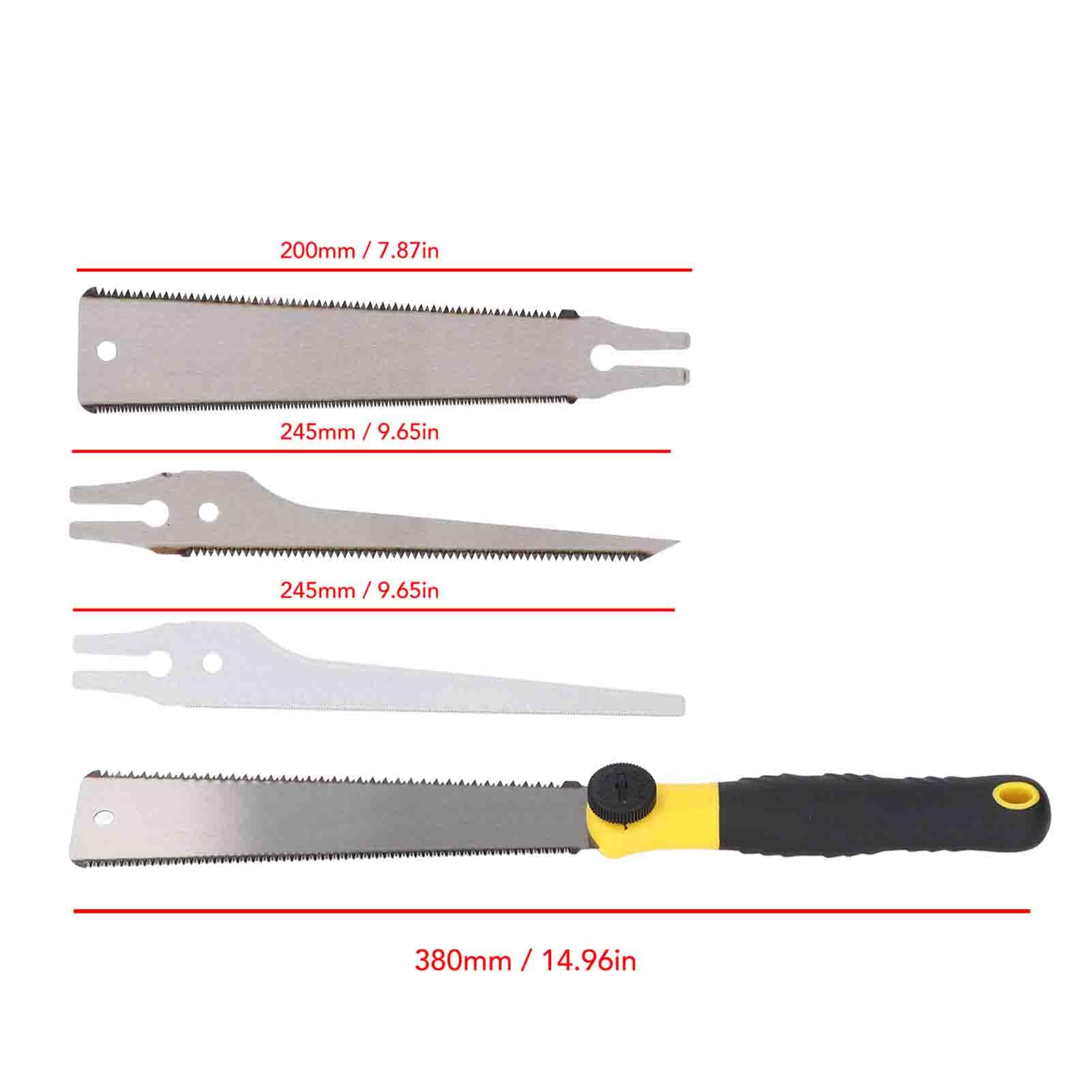 Piła ręczna Uadme Multi Blades Wielofunkcyjne ostrza stalowe Uchwyt TPR Piła ręczna Narzędzia do obróbki drewna