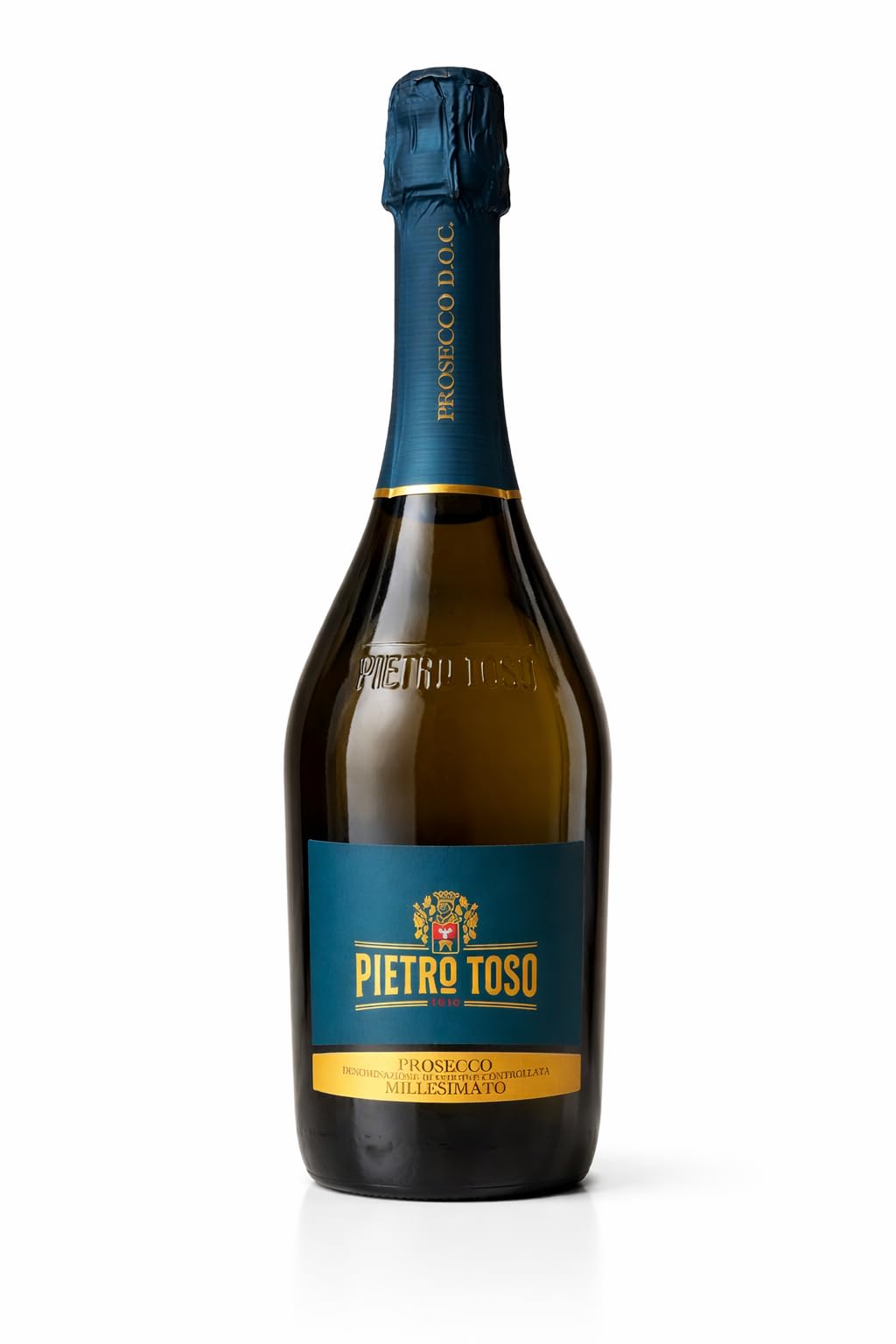 Pack 6 Botellas Prosecco DOC Millesimato Pietro Toso – Espumoso Italiano Extra Seco – 75 cl x 6 – Ideal para Celebraciones y Regalo -MYSECRETWINE-
