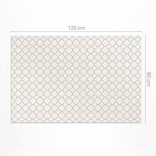 Tapis d'extérieur rectangle en PVC imperméable de décoration balcon terrasse et jardin