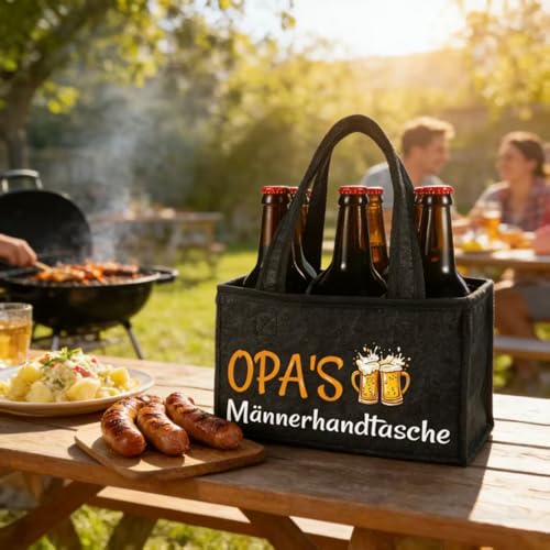 teikart Lustige Opa Geschenk, Geschenk Opa Geburtstag, Opa's Männerhandtasche für Geburtstagsgeschenk, Vatertag, Männertag Geschenke