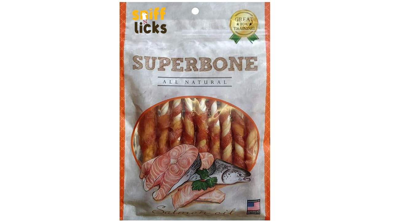 Superbone Sniff N Licks All Natural Chicken Sticks Dog Treat, 9 in 1 (Salmon Oil - Pack of 8) | Healthy Treat Suitable for All Types of Breeds of Dogs (B0CVX3KC51) Amazon Price History, Amazon Price Tracker