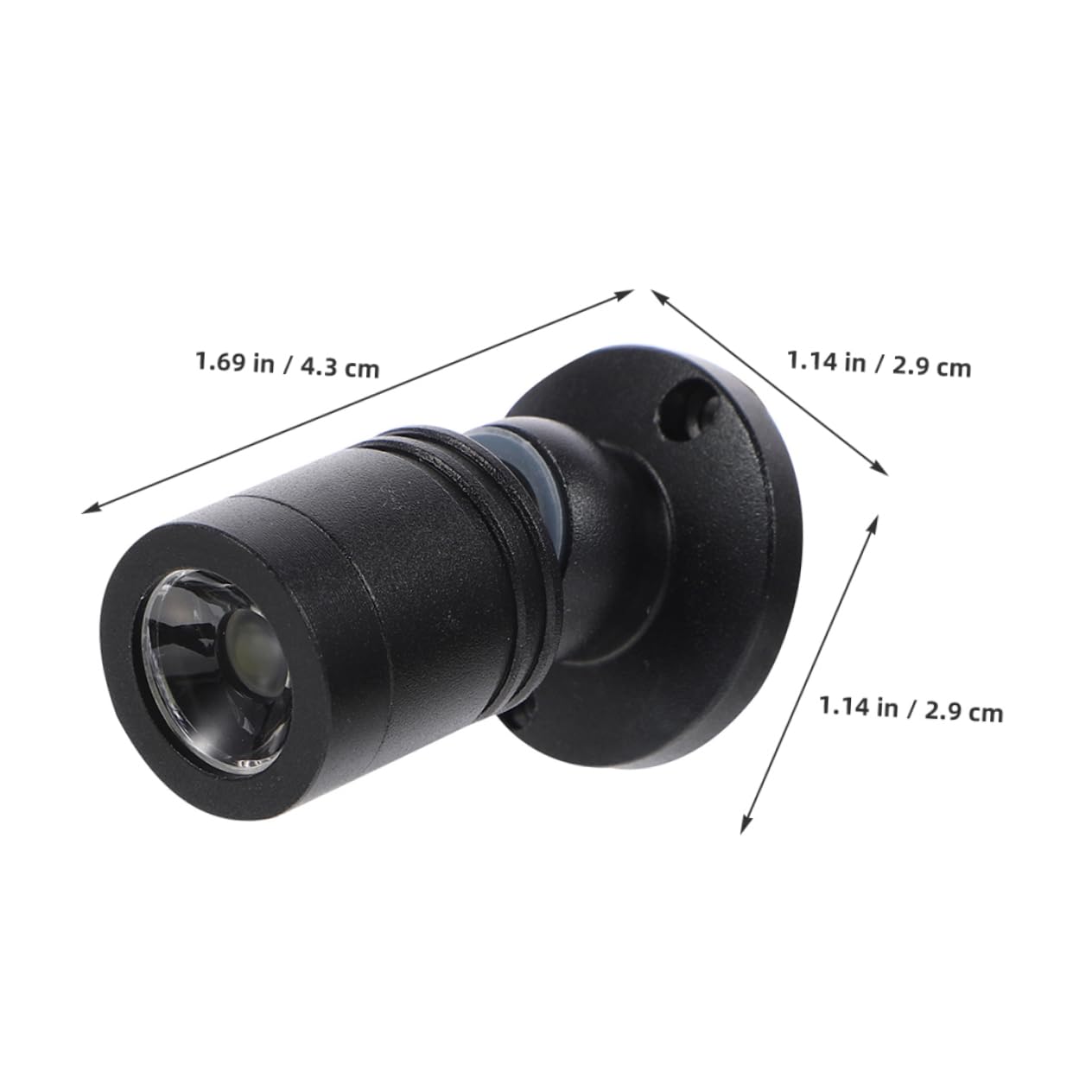 STOBOK 2Pcs USB Interior LED Spotlight Mini Cabinet Lamp for Display Cases No Drilling Required Warm Light for Jewelry and Showcases