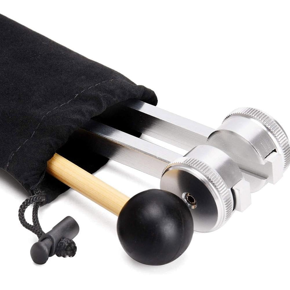 Diapasón de 128 Hz Diapasón Terapéutico Diapasón Neurología Aleación de Aluminio Respuesta de Frecuencia Precisa con un Martillo de Silicona para la Terapia Terapia de Chakras Terapia de