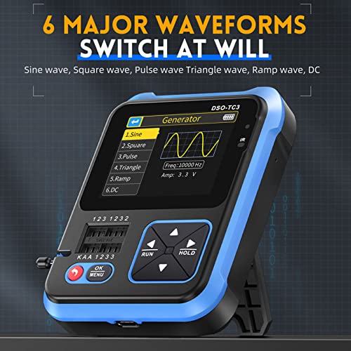 Image of Transistor Checker Tester, Digital Oscilloscope Portable Handheld Transistor Checker Inductance Capacitance Resistance Meter, USB Microscopes (High Configuration)