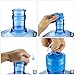 Wesdxc 20 Pieces Non Spill Caps Anti Splash Bottle Caps Reusable for 55mm 3 and 5 Gallon Water Jugs with 2 Pieces Water Bottle Handle（Random color）