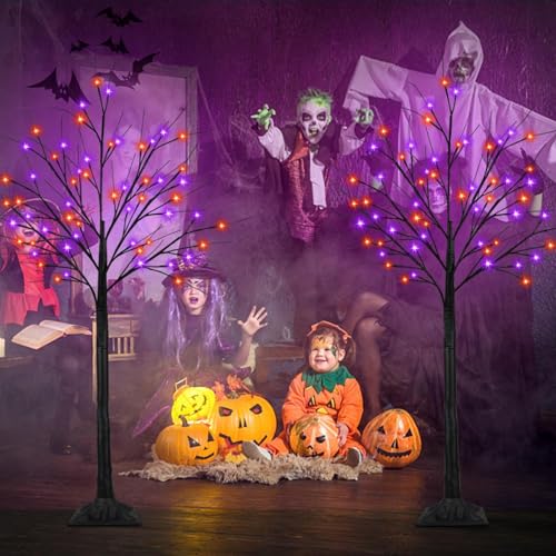 2-Pack 5' BHCLIGHT Halloween Black Tree w/ 200 LED 30.79 + Free Shipping w/ Prime or on 35+ + 30% Off Code BE75ZHRB - image 6