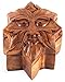 WINDALF Irische Schmuckdose GREEN MAN 11 cm Puzzle Dose Waldgott Geschenkdose Zauberdose Handarbeit aus Holz