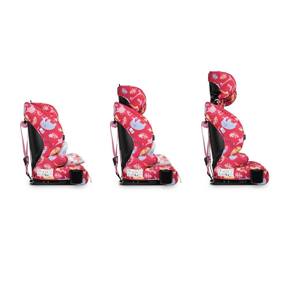 Cosatto Zoomi 3 i-Size Kindersitz ISOFIX 76-150cm (Dino Delite) | ISOFIX Befestigung, 5-Punkt-Gurt, Seitenaufprallschutz und waschbare Bezüge.