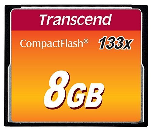 Transcend 8Gb Compactflash Memory Card 133X (Ts8Gcf133) Size: 8 Gb, Model: Ts8Gcf133, Gadget & Electronics Store #TOP2