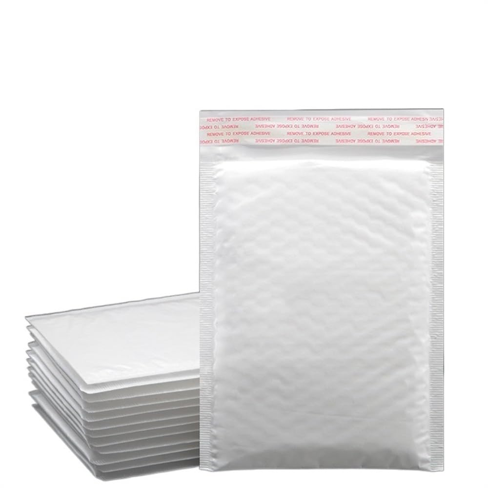 Koperty wyściełane z samoprzylepnym zamknięciem, Wyściełane koperty bąbelkowe samoprzylepne, białe, różne rozmiary, 20 szt(13 * 15cm)