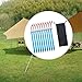 Menolana 10 Pieces Tent Stakes Ground Pegs Heavy Duty Aluminum Alloy with Storage Bag Tent Pegs with Reflective Pull Ropes for Camping, Blue