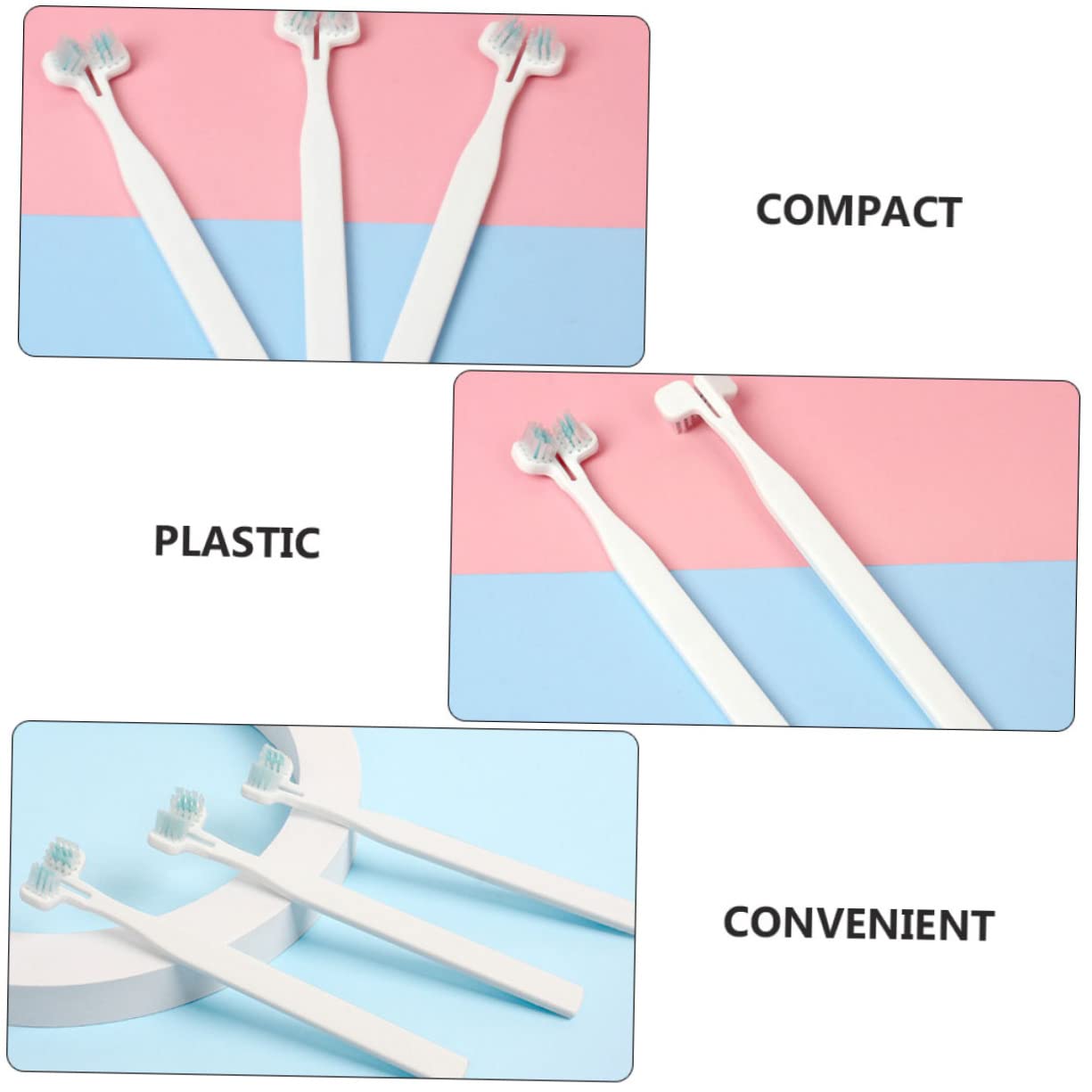 FONDOTIN 8pcs Pet Toothbrush Set Dog Toothbrush for Small Breed for Household Cat Pet Brush