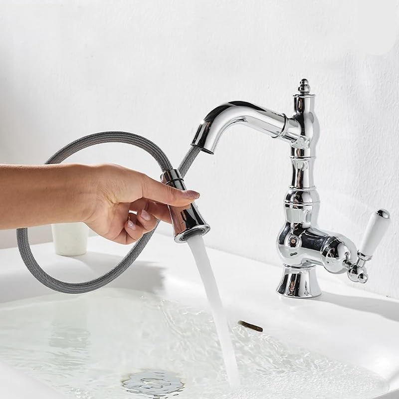 Robinet extractible contre les éclaboussures de votre lavabo