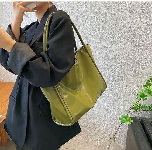 Bolso hobo informal para mujer, bolso tote retro de poliuretano suave, bolso cruzado y de hombro, ideal para trabajo o universidad miniatura 4