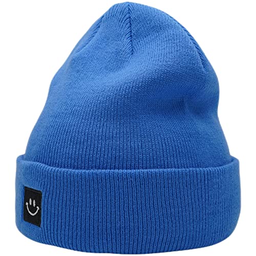 Image of 55cube Knit Beanie Hat Cuffed Plain Skull Cap for Men Women