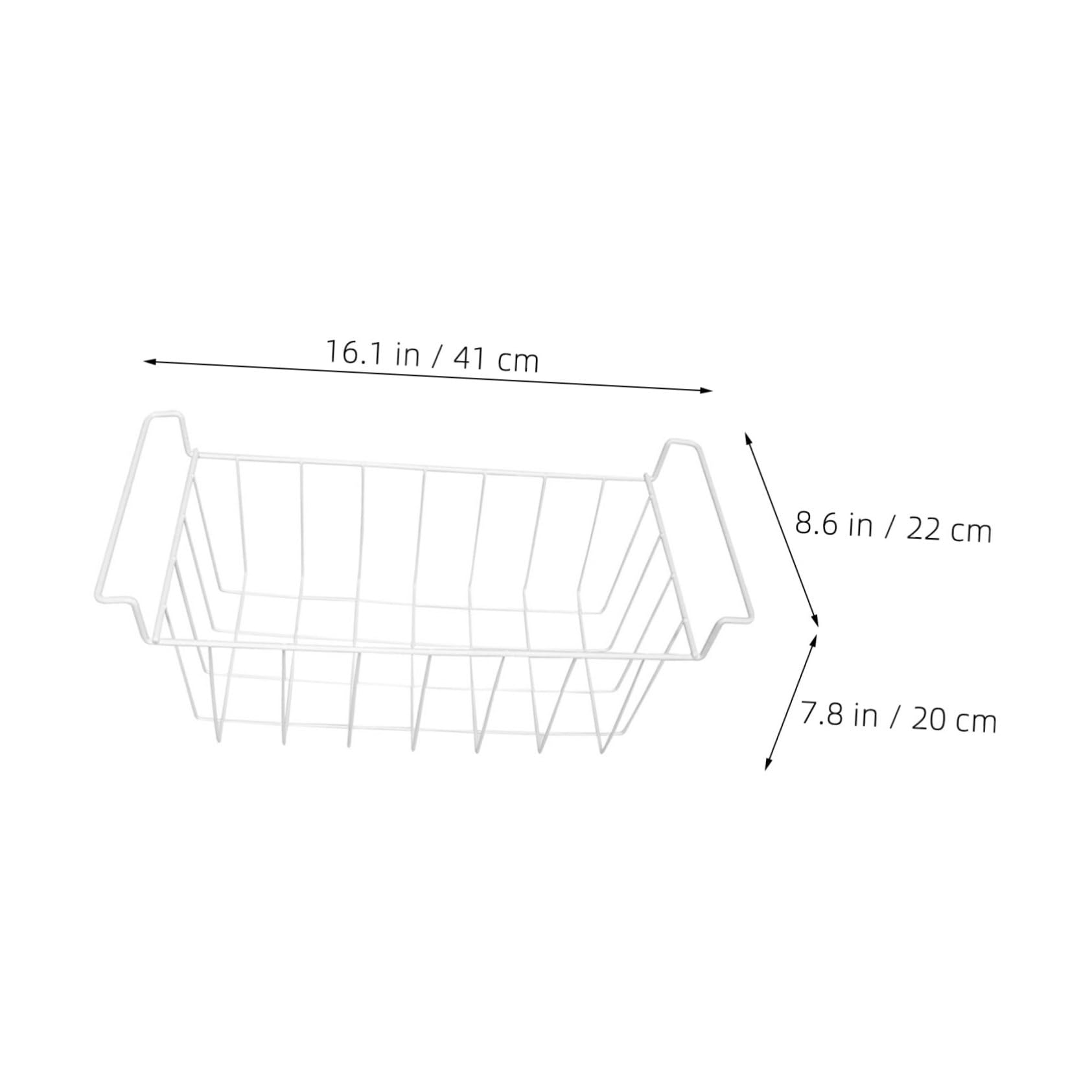 Cesta Metálica para Congelador Resistente al Frío Organizador Colgante con Estructura de Malla Ventilada Fácil Limpieza para Arcón Congelador y Refrigerador Almacenamiento para