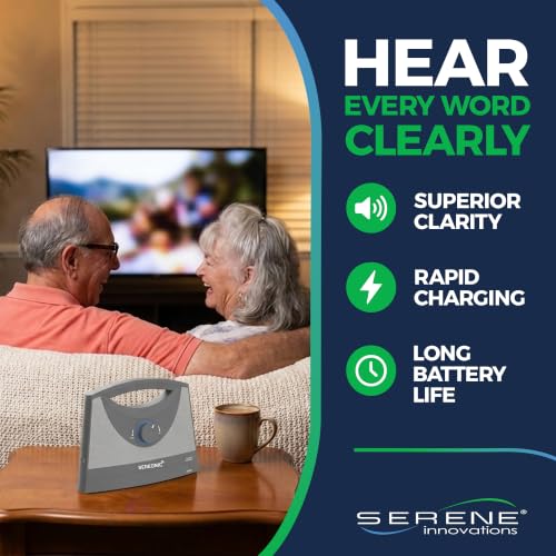 Image of SEREONIC Wireless TV Speakers for Hard of Hearing - Portable, Powerful, and Convenient