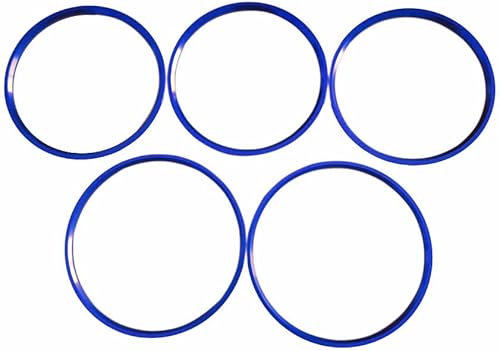 Miniatura 7 de Angelguoguo Anillo adhesivo de doble color para Mercedes Benz GLA X156 CLA C117 Clase GLA180 200 220 260 (negro y rojo)