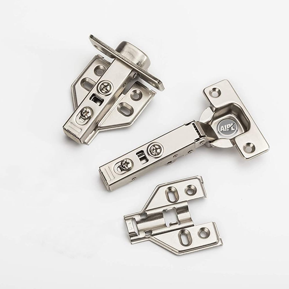 European Style Stainless Steel Soft Close Concealed Cabinet Hinges (0 Crank- Full Overlay)