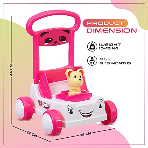 NHR-First-Step-Sit-to-Stand-Activity-Baby-Push-Walker-with-Drop-Ball-Combo-Pack-9-Months-to-18-Months-Pink