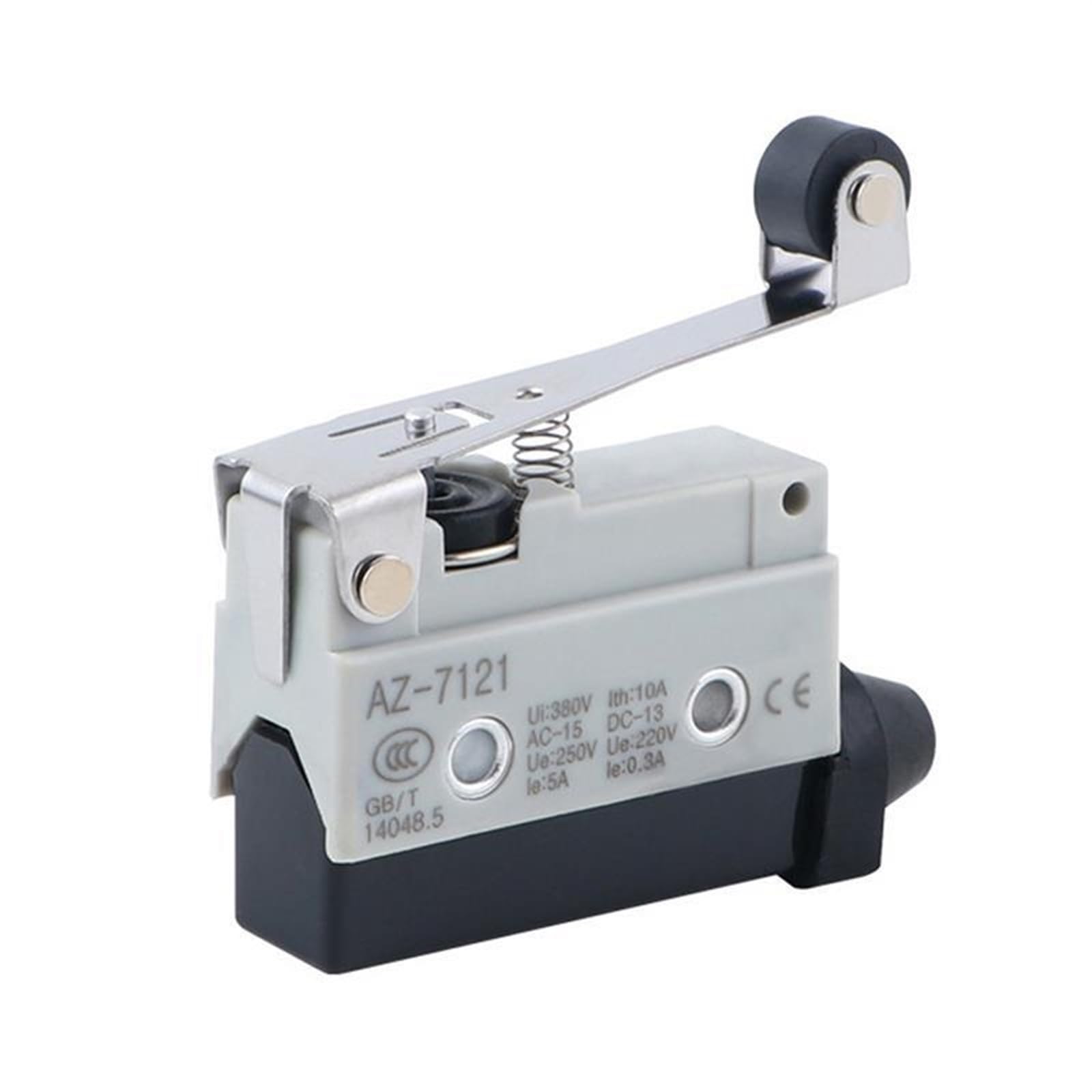 Waterproof Micro Switch Travel Limit Switch Straight 90 Degree Roller Lever Inching Travel Limit Switch Hinged Roller AZ-7121