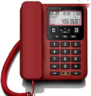BVDSG Corded Phone - Phones - Retro Novelty Telephone - Mini Caller ID Telephone, Wall-Mounted Telephone Fixed Telephone Home Office landline Telephone (Color : Argento)
