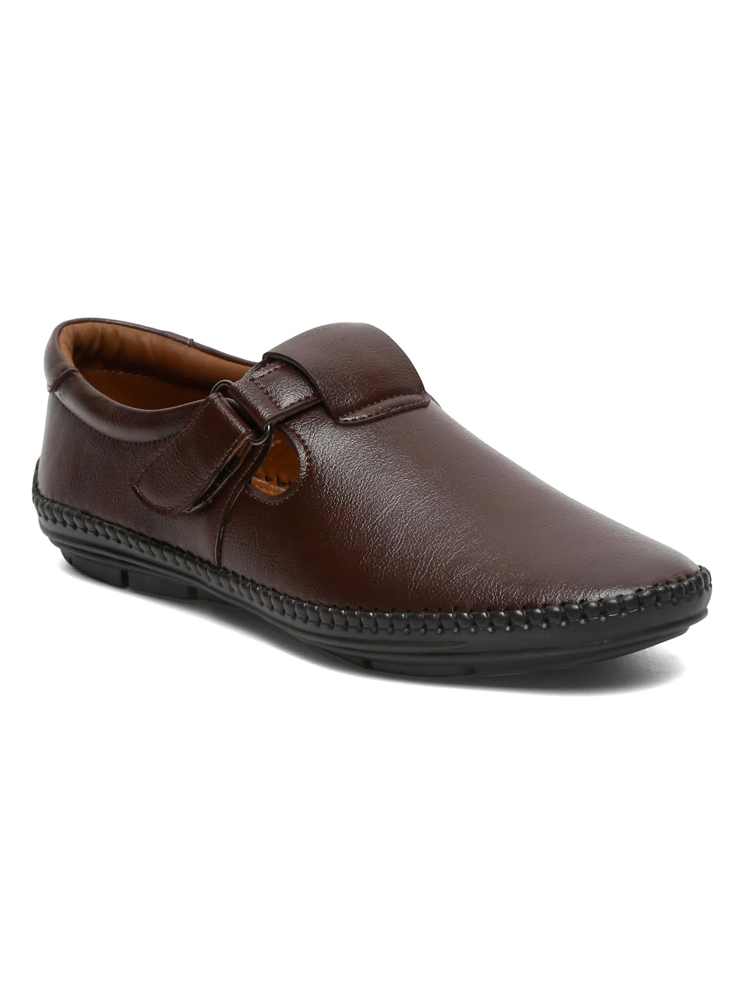 Kosher Brown Roman Faux Leather Mens Casual Sandal (B0CXXLWLJN) Amazon Price History, Amazon Price Tracker