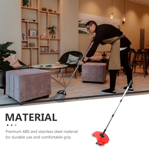 Barredora manual Toddmomy con mango ajustable para suelos de madera 4