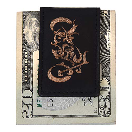 Image of LB LEATHERBOSS Men's New Leather Strong Magnetic Money Clip (Motorcycle)