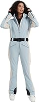 BGX Women's Slim Fit One-Piece Ski Suit: Waterproof 15K Snowboard Jumpsuit Insulated Warm Windproof