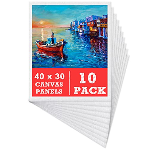 Mokani Tela per Dipingere Bianca (10 pz) - 40 x 30...