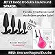 Long.Session® Analplug Set DAS ORIGINAL aus hautfreundlichem Silikon, Butt Plug für Frauen und Männer, Anal Plug für Anfänger und Fortgeschrittene