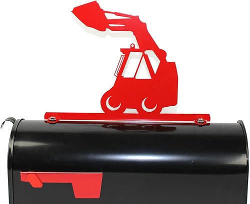 Vista 130 de Hobby, Recreation and Career Style Metal Powder Coated Mailbox Topper (Excavator, Matte Black) Negro mate,Dark Yellow,Blue,Copper,Gris-oscuro,Gloss