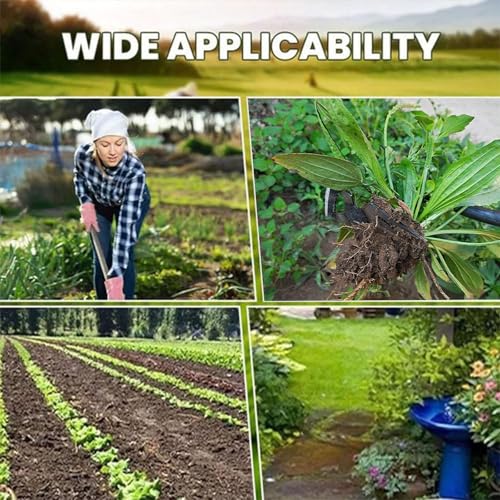 Image of PANCA 6-Claw Weeder Hand Tool for Gardening | 40cm Heavy-Duty Steel Weed Puller with Rubber Grip Handle | Manual Lawn Weeding Tool for Garden, Farm & Plant Pots | Soil Digger & Grass Remover