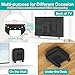tiebutie Adjustable Wall Mount for All Roku Ultra Holders - Metal Holder for Roku Ultra Mount with Remote Holder Designed with Optional Mounting Methods for Space Saving