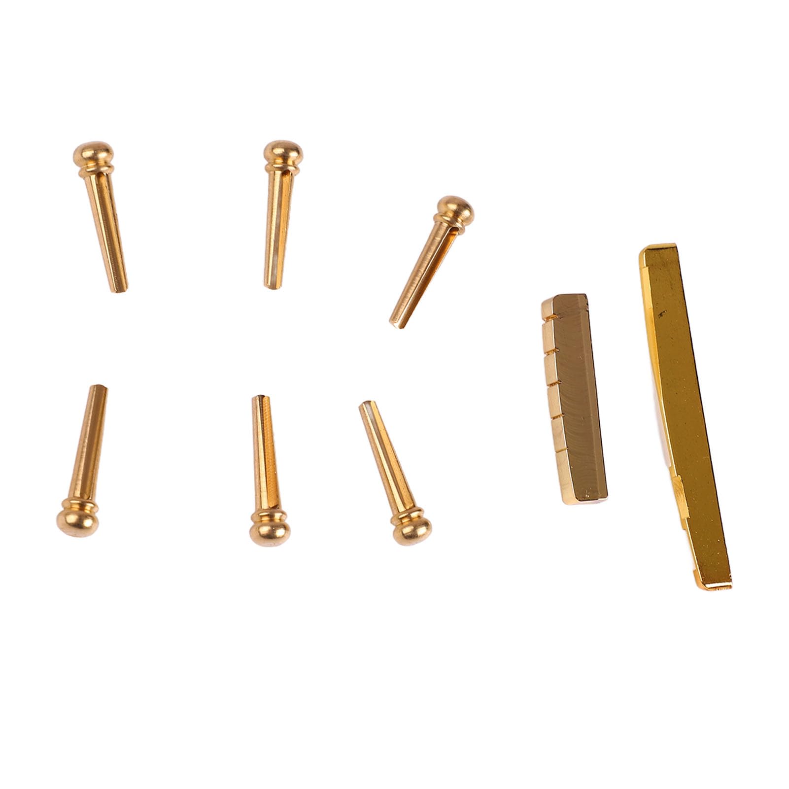 KHLESBY 2PCS 43mm Height Adjustable Titanium Alloy Guitar Nut Replacement for Gibson Les Paul LP SG Style Electric or Acoustic Guitars (43 * 6mm For LP Guitar)