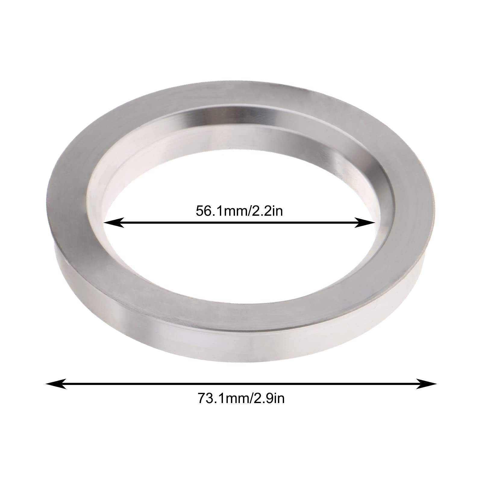4x Distanziali Anello Di Centraggio Blu Cerchi IN Lega 57,1