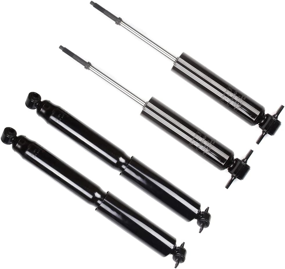 For Chevy Shocks (4pcs) LSAILON Front Rear Shocks Absorbers Fits 1992-99 for Chevy C1500 Suburban,92-99 for GMC C2500 Suburban,96-02 for GMC Savana 1500,95-00 for GMC Yukon Shocks Struts Kits 344265