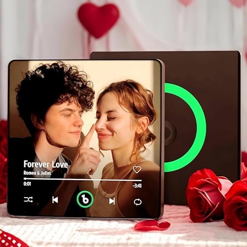 Kühlschrankmagnet mit Musik - Spotify Musikgeschenk für Ihn & Sie - Personalisierte Geschenke für Männer Frauen Paare Freundin Partner Couple Fotogeschenke für Jahrestag Muttertag
